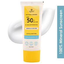 Qurez Mineral Sunscreen SPF 50 PA+++, Blue Light & IR Protection, Water Resistant