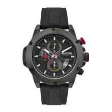 Reaction Kenneth Cole Black Round Dial Chronograph Watch For Men-KRWGO0071101