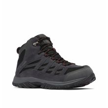 Columbia Mens Black Colour Polyester Crestwood Mid Waterproof Shoes