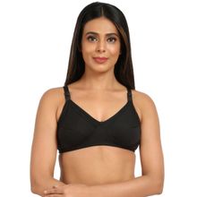 Mine4Nine Mother Care Non Padded Maternity Nursing Black Bra
