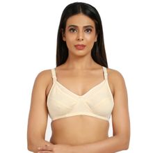 Mine4Nine Mother Care Non Padded Feeding Maternity Cotton Fabric Skin Color Bra