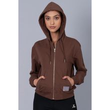 Muvazo Women Chestnut Back To Basic Sweatshirt