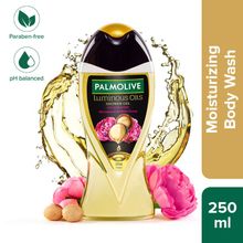 Palmolive Macadamia Oil & Peony Flower Luminous Oils Invigorating, Moisturizing Body Wash