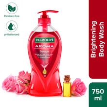 Palmolive Rose & Orange Essential Oil Aroma Sensual, Soothing & Brightening Body Wash