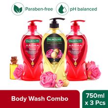 Palmolive Bodywash Shower Gel - Aroma Sensual 750Ml X 2Pcs & Luminous Oils Invigorating