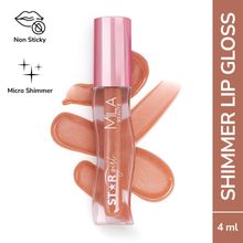 Mila Beauté Star Girl Lip Gloss With Peptides Collagen & Micro Shimmers