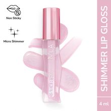 Mila Beauté Star Girl Lip Gloss With Peptides Collagen & Micro Shimmers