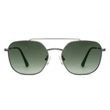 John Jacobs Grey Green Medium Hexagonal Sunglasses - JJ S12803M