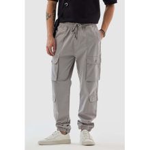 Snitch Light Grey Regular Fit Joggers