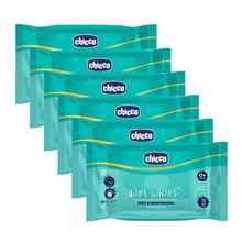 Chicco Soft Cleansing Wet Baby Wipes - Pack Of 6
