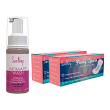 SanNap Anion Anti Bacterial Panty Liners (50) & Intimate Foaming Wash