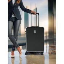 The Clownfish 20 Inch Trolley Luggage Bag Black- (39L) Small