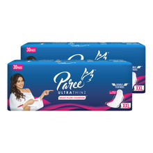 Paree Ultra Thinz 30 XXL Soft Feel Sanitary Pads with Frangrance (Tri-Fold) (Combo of 2)