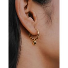 Shaya by CaratLane 12Mm Little Smitten Hoop Earrings In Gold Plated 925 Silver