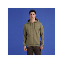 Pepe Jeans Olive Full Sleeve Hooded Zipper Hoodie