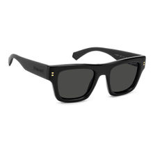 Polaroid Men Grey Square Full Rim Sunglass (51)