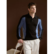 THE BEAR HOUSE Men Black Colorblock Sweatshirt