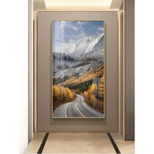The Next Decor Path to Tranquility Glass Finish Vertical Wall Art