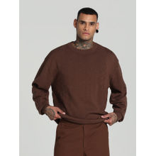 Puma PALAIS ARTISAN Men Brown Crew-Neck Boxy Fit Sweatshirt