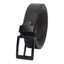 KASTNER Men Textured Formal Leather Belt - Black