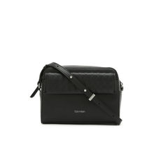 Calvin Klein Women Black Quilted Polyester Sling Bag