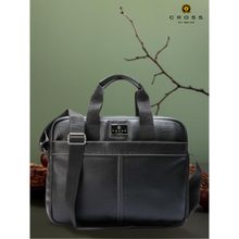 Cross Men Black Rozano Style Shoulder Side Laptop Bag
