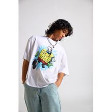 The Clothing Factory Spongebob- Sponge Script Fry cook Oversized T-Shirt