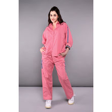 Tuna London Pink Solid Accented Tracksuit (Set of 2)