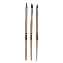 Bronson Professional Nail Art Acrylic Brush Set For Liquid And Powder No.6,8,10
