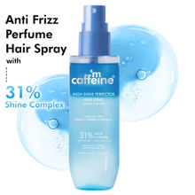 MCaffeine Frizz Control Glossy Hair Spray with 31% Shine Complex, Shinier Hair