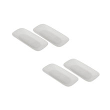 Corelle Livingware Winter Frost White 10.5 inch Square Round Salad Plate (Pack of 4)