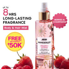 Nykaa Wanderlust Body & Hair Mist - Dreaming of Paris Long Lasting Perfume | Champagne & Berries