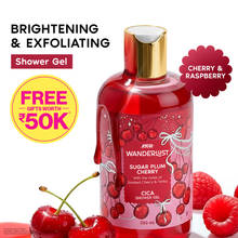 Nykaa Wanderlust Body Wash - Sugar Plum Cherry Perfume | Hydrating Cica & Vitamin E Shower Gel
