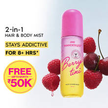 Nykaa Wanderlust Hair & Body Mist - Berry Tini with Candied Cherry & Rose Perfume, Long Lasting
