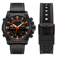 Reaction Kenneth Cole Men Black Dial Watch with Straps (KRWGP0069903) (M)