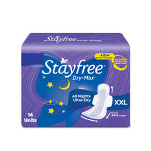 Stayfree Dry-Max All Night Ultra Dry- XXL 14 Pcs