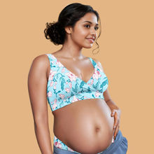 Tailor and Circus Pure Soft Padded Maternity Bra Blue