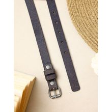 Aditi Wasan Hale Brown Embossed Genuine Leather Women Belt