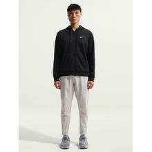 Nike Hyverse Men Black Dri-Fit Uv Fleece Full-Zip Hoodie