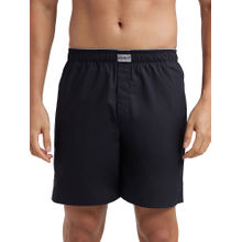Jockey MC10 Men Super Combed Mercerized Cotton Woven Fabric Boxer Shorts - Black