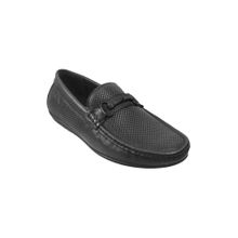 Metro Davinchi by Metro Men Casual Leather Black Loafers