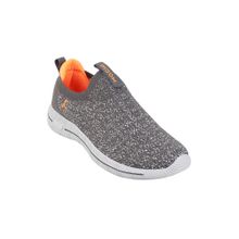 Mochi Men Sports Synthetic Grey Walking Shoes