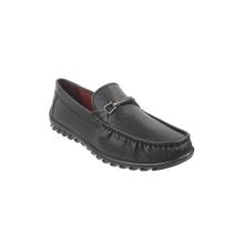 Metro Men Casual Synthetic Black Loafers