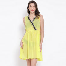 Oxolloxo Sunshine Direction Women Beachwear Dress - Yellow