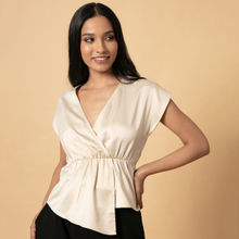 Twenty Dresses By Nykaa Fashion Overlapped In Love Top - Off White