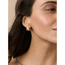 MINUTIAE Gold-Toned Contemporary Studs Earrings