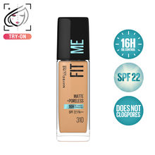 Maybelline New York Fit Me Matte+Poreless 16H Oil Control Foundation with SPF 22 PA++ 310 Sun Beige