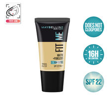 Maybelline New York Fit Me Matte + Poreless 16H Oil Control Foundation With SPF 22- 220