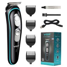 VGR Professional Cordless Beard Hair Trimmer Kit With Guide Combs Usb Cord For Men, Family Or Pets