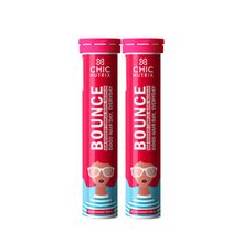 Chicnutrix Bounce - HRC, Biotin, Selenium - Good Hair Day, Everyday - Raspberry - Pack of 2